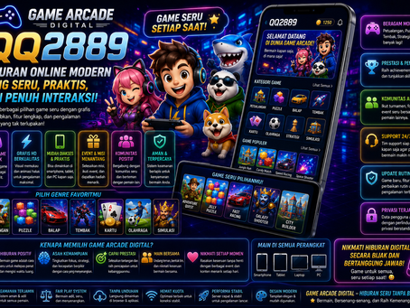 Slot QQ2889 menampilkan slot digital modern dengan simbol interaktif dan teknologi RNG