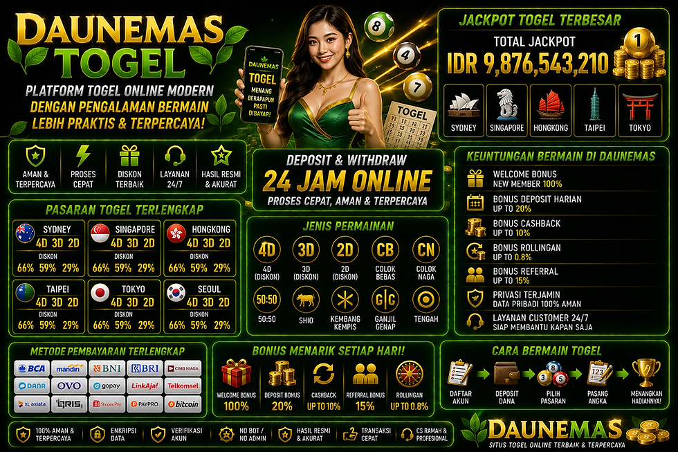 Daunemas Togel platform togel online modern dengan pengalaman bermain lebih praktis