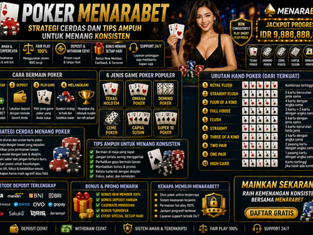 poker menarabet strategi menang konsisten poker online