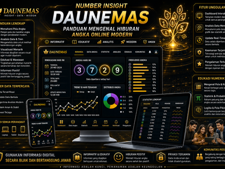 Togel DAUNEMAS menampilkan dashboard angka online modern dengan tabel numerik, data historis, grafik statistik, aksen hitam emas, dan tampilan mobile friendly