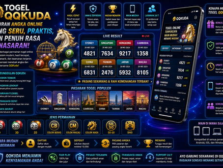 Togel QQKuda menampilkan dashboard informasi angka digital dengan statistik dan visualisasi data modern