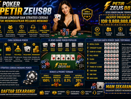 poker petirzeus88 strategi cerdas menang poker online