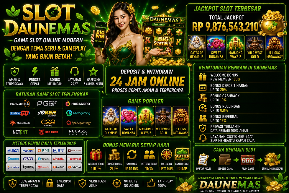 Slot DaunEmas game slot online modern dengan tema seru dan gameplay yang bikin betah