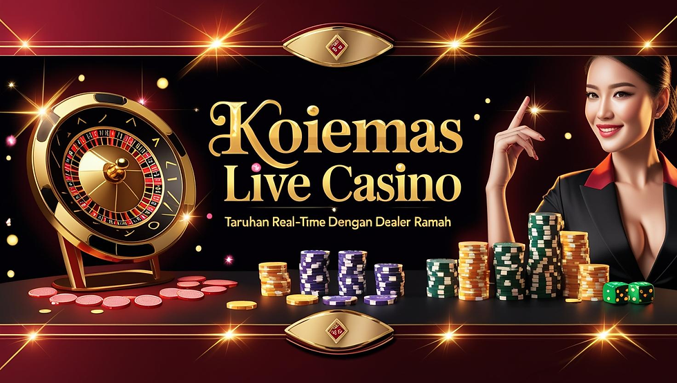 Koiemas Live Casino menghadirkan pengalaman kasino online terbaik dengan suasana yang nyata, dealer ramah, dan teknologi streaming modern. Dengan berbagai pilihan meja populer seperti Baccarat, Roulette, Blackjack, hingga Dragon Tiger, pemain bisa menikmati taruhan real-time penuh keseruan langsung dari rumah.