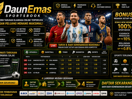Sportsbook DaunEmas platform taruhan olahraga online terpercaya dengan peluang menang maksimal