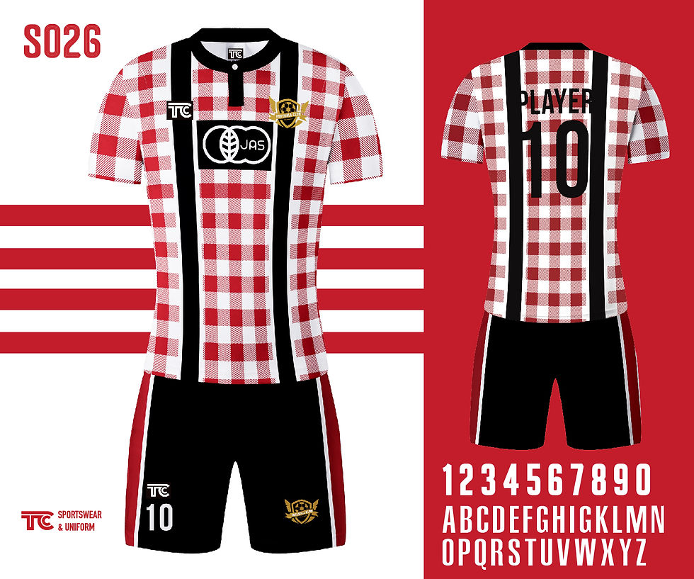 Football / Soccer Jersey 足球衫 (Design Template 參考設計 S026)