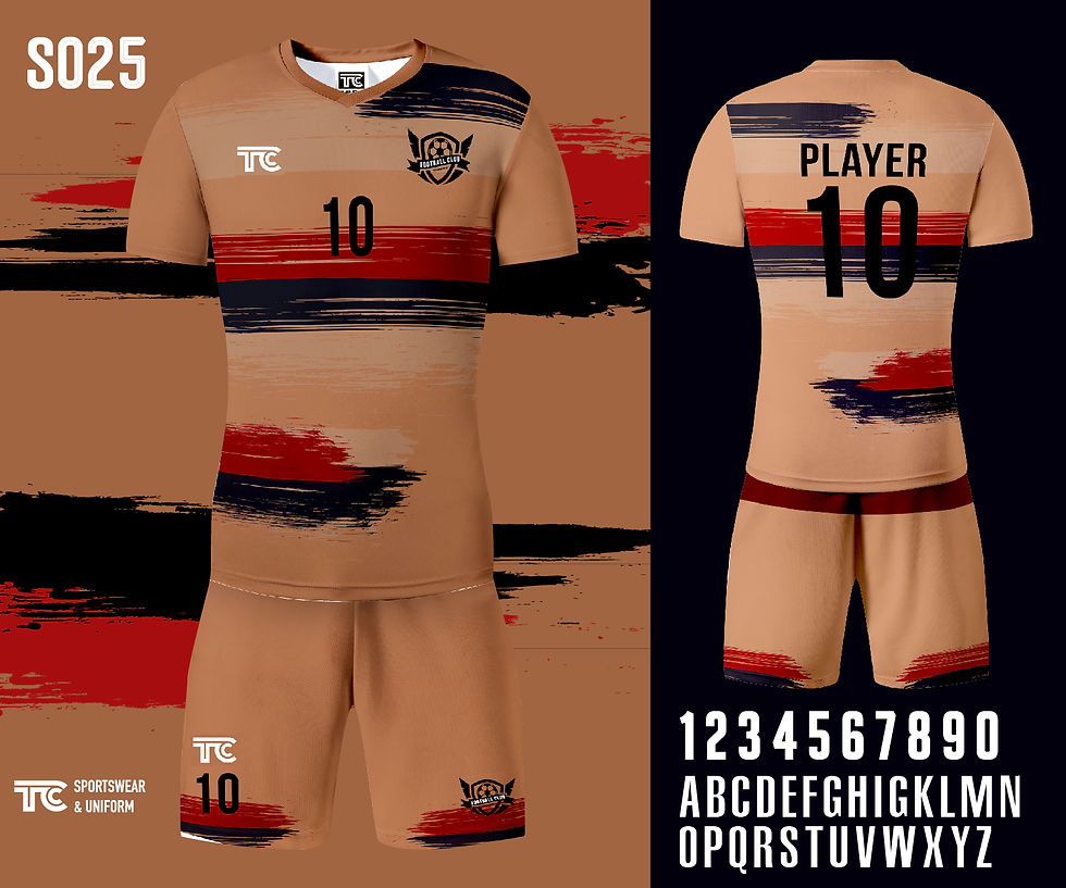 Football / Soccer Jersey 足球衫 (Design Template 參考設計 S025)