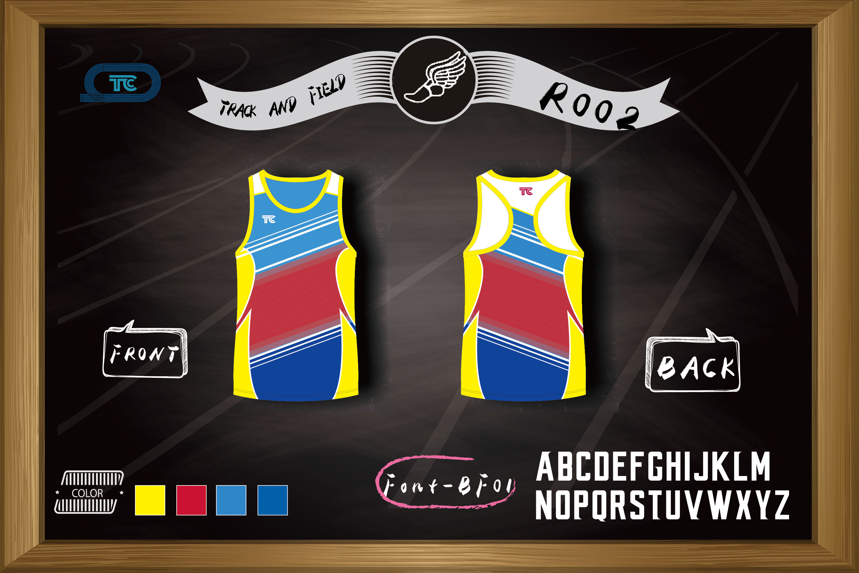Track and Field / Running Singlet 跑步衫 (Design Template 參考設計 R002)