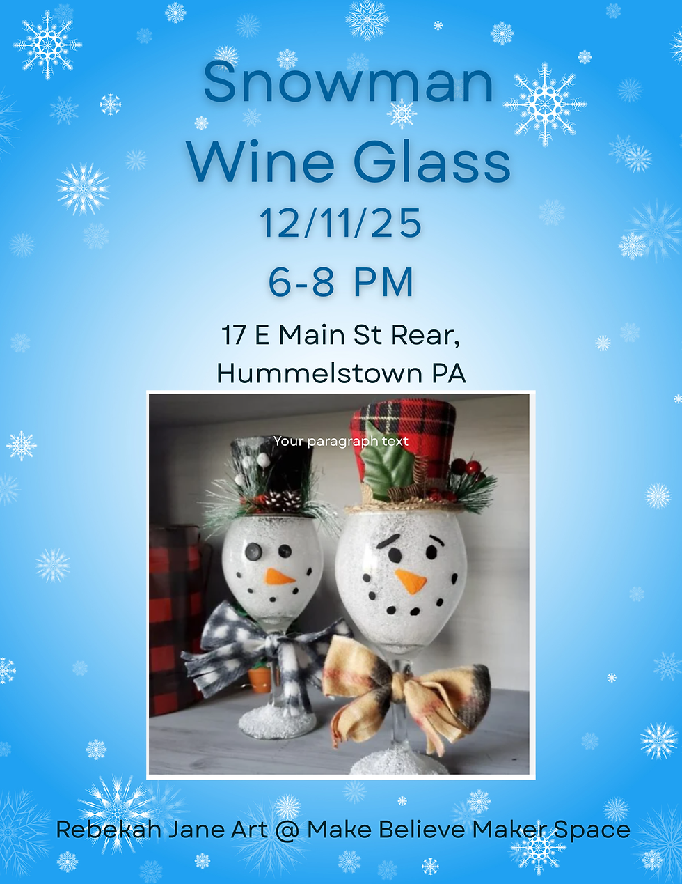 Snowman Wine Glass