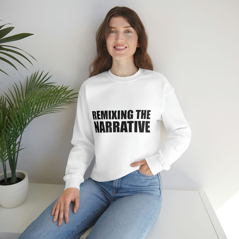 Thumbnail: "Remixing the Narrative" Heavy Blend™ Crewneck Sweatshirt