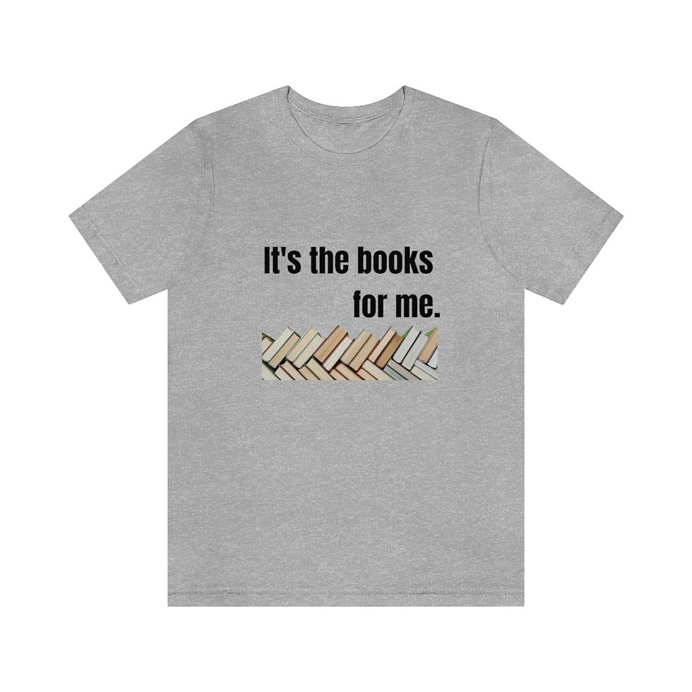 Thumbnail: "It's the books for me" T-shirt (Black)