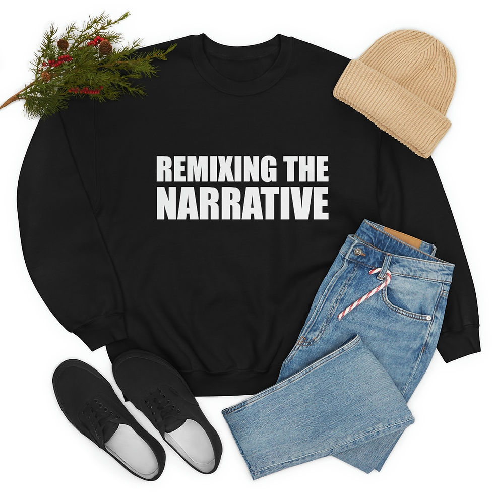 Thumbnail: "Remixing the Narrative" Heavy Blend™ Crewneck Sweatshirt