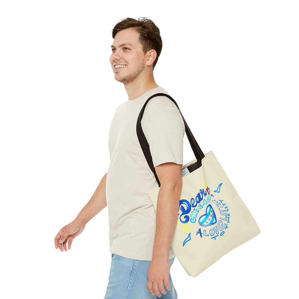Thumbnail: Dear Chicago Beige Tote Bag