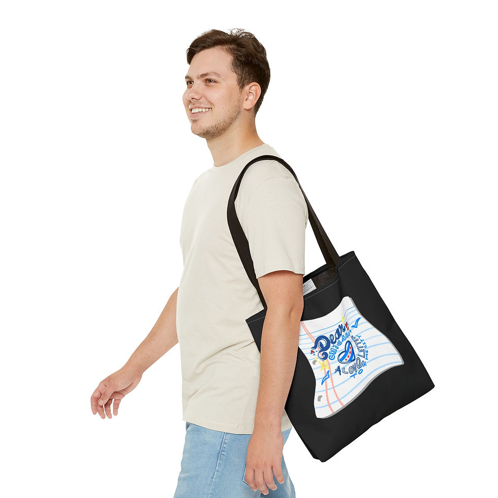 Thumbnail: Dear Chicago: A Love Letter to the City Black Tote Bag