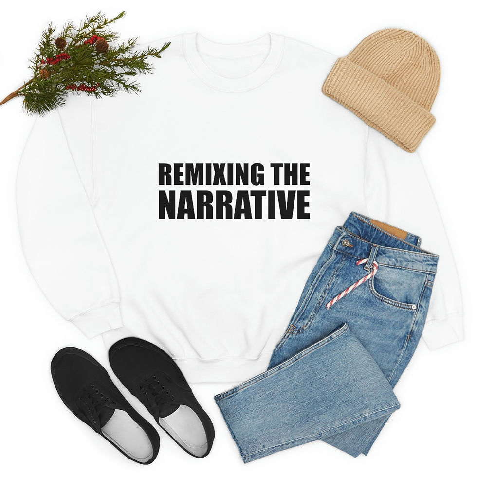 Thumbnail: "Remixing the Narrative" Heavy Blend™ Crewneck Sweatshirt