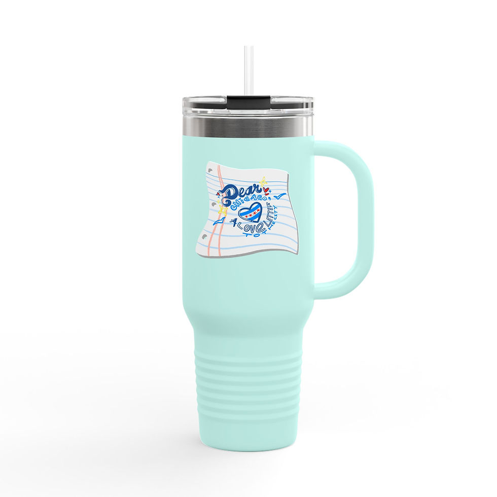 Thumbnail: Dear Chicago: A Love Letter to the City Insulated Travel Mug 
