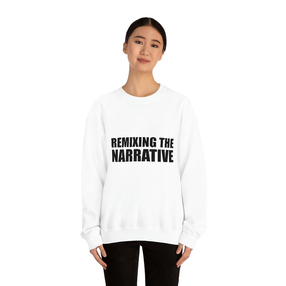 Thumbnail: "Remixing the Narrative" Heavy Blend™ Crewneck Sweatshirt