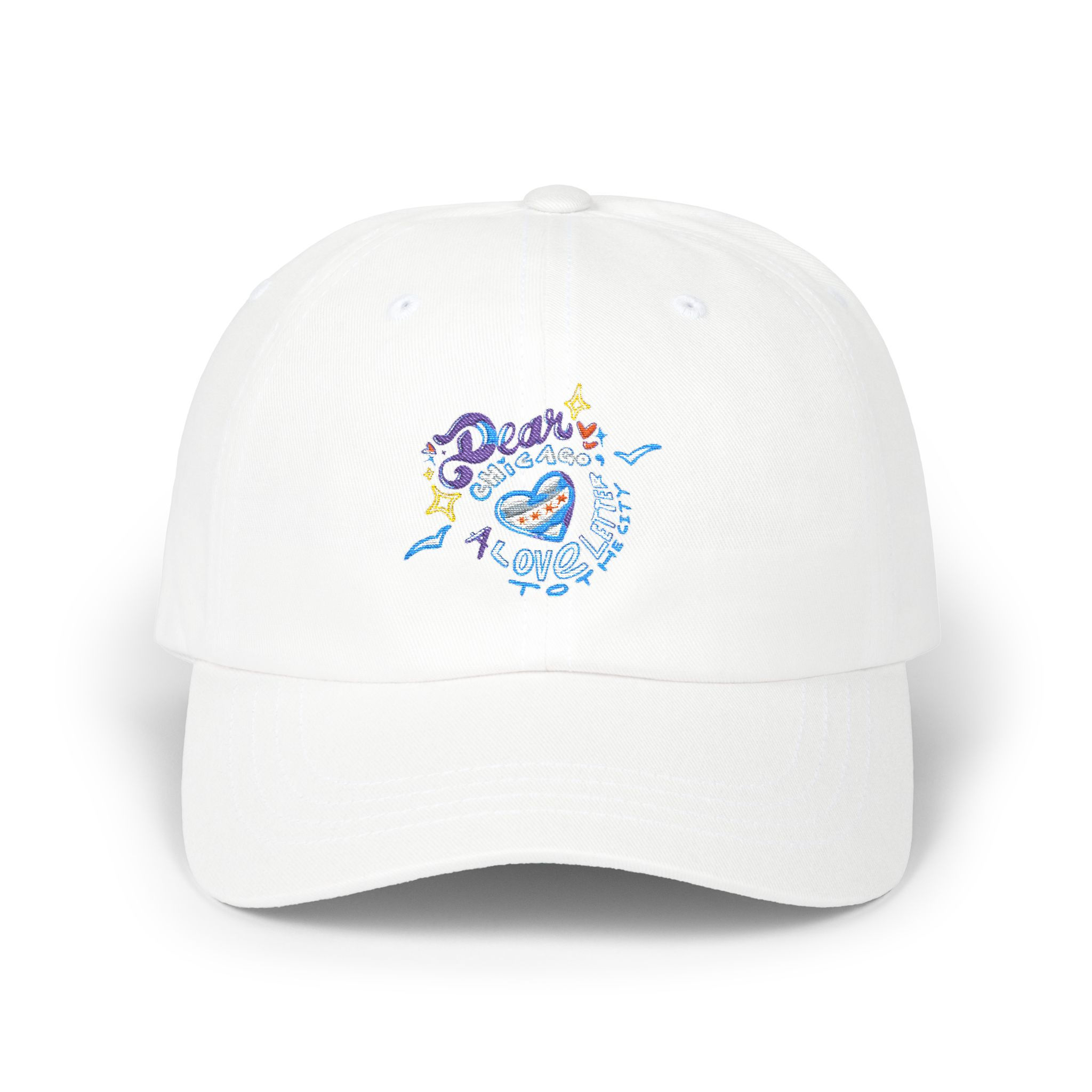 Dear Chicago Embroidered Baseball Hat