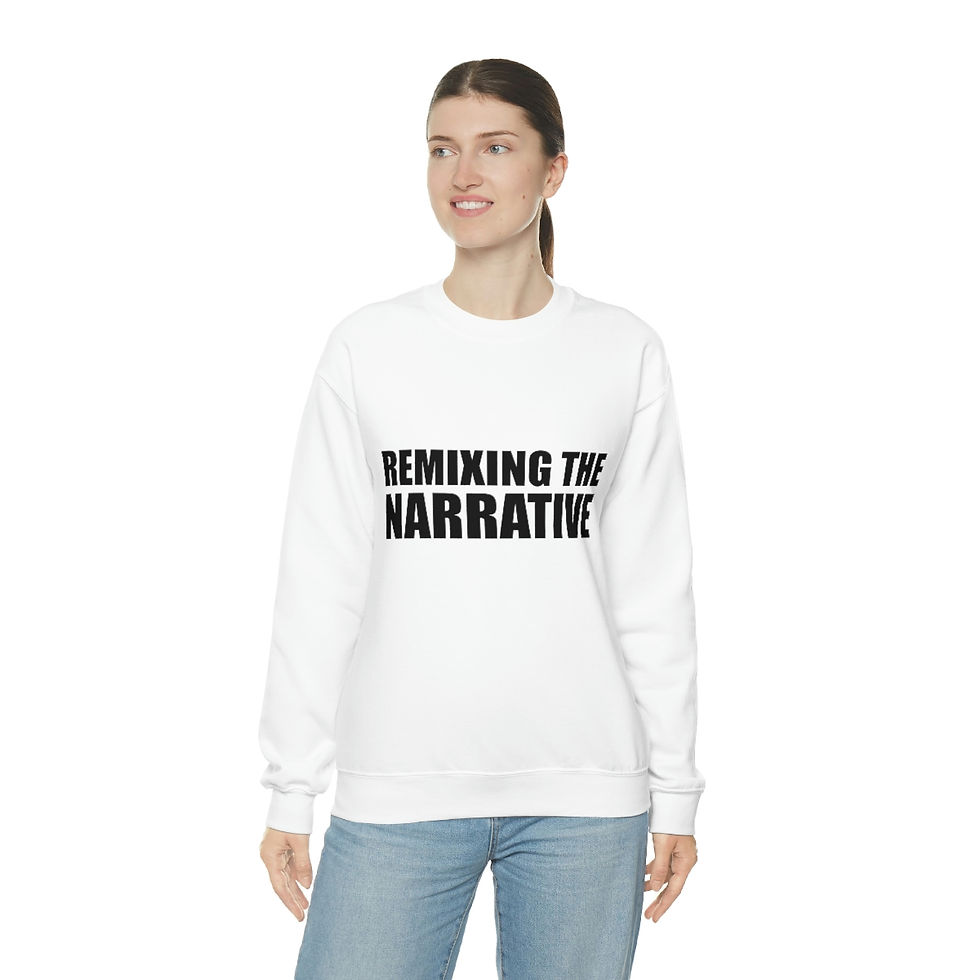 Thumbnail: "Remixing the Narrative" Heavy Blend™ Crewneck Sweatshirt