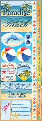 Watercolor Beach Combo Sticker