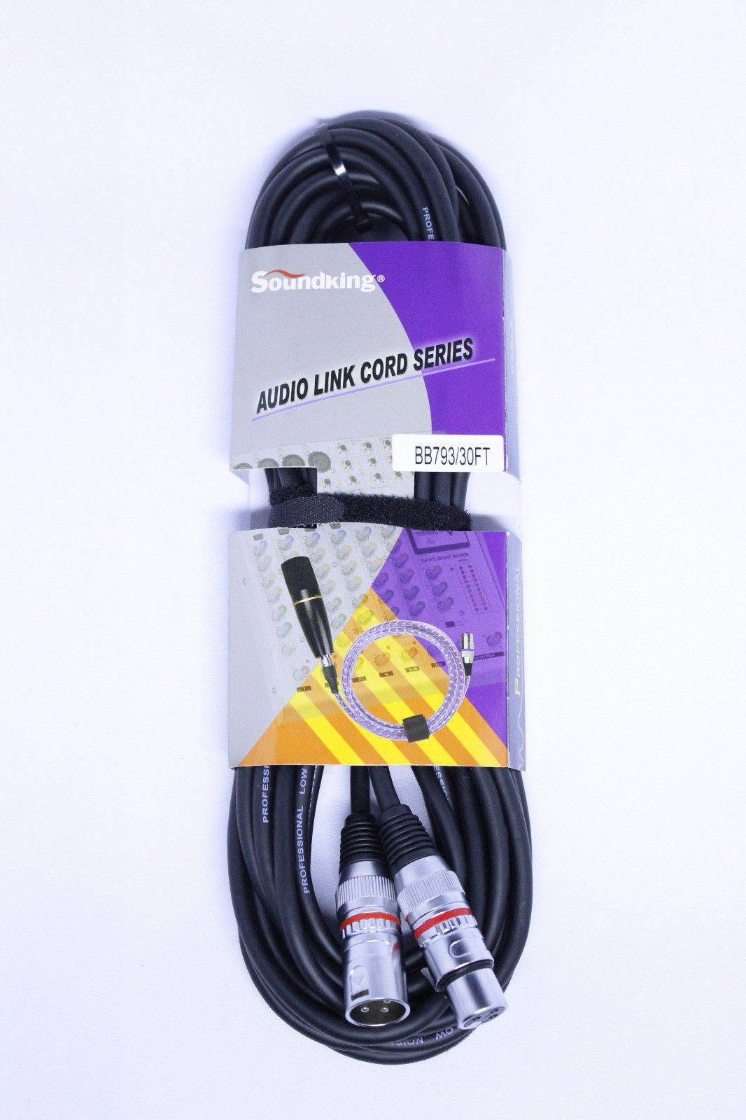SOUNDKING MICROPHONE CABLE XLR TO XLR BB793/30FT