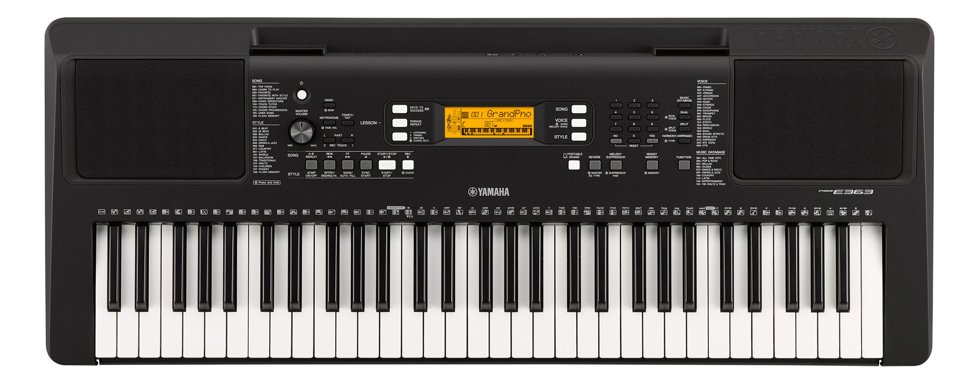 YAMAHA PSRS363 61-KEY PORTABLE KEYBOARD