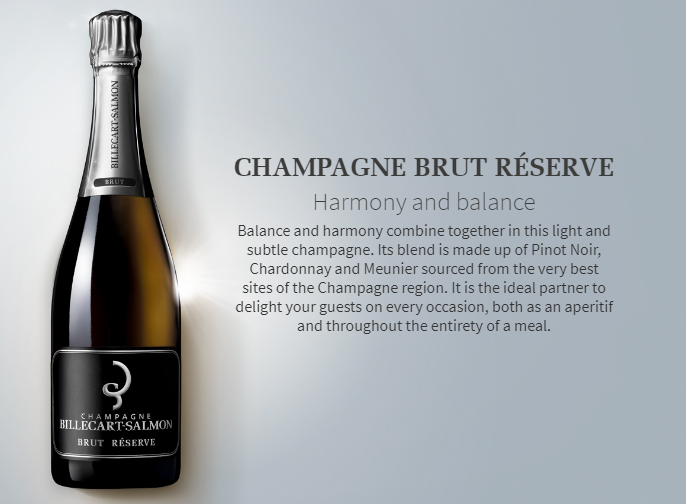 Champagne NV Billcart Salmon Brut: https://www.champagne-billecart.fr/en/collection/brut-reserve
