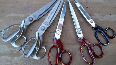 All makes of bevel edge scissors sharpened at Shade Tree Sharpening