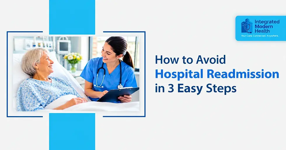How to Avoid Hospital Readmission in 3 Easy Steps