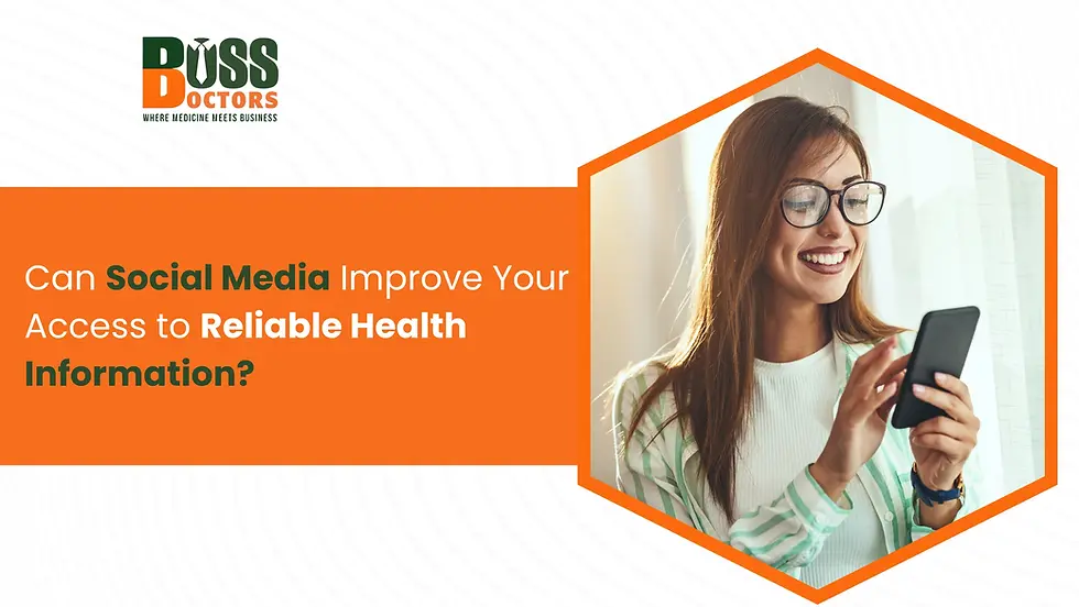 Can Social Media Improve Your Access to Reliable Health Information?