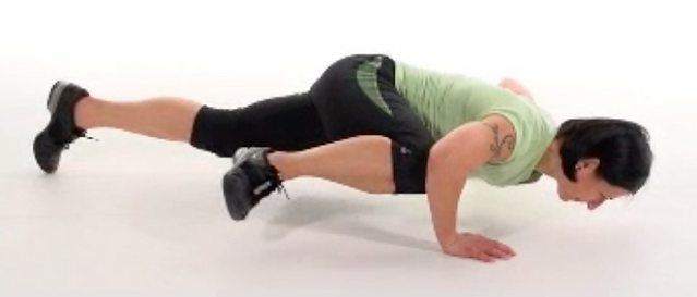 Spider pushup