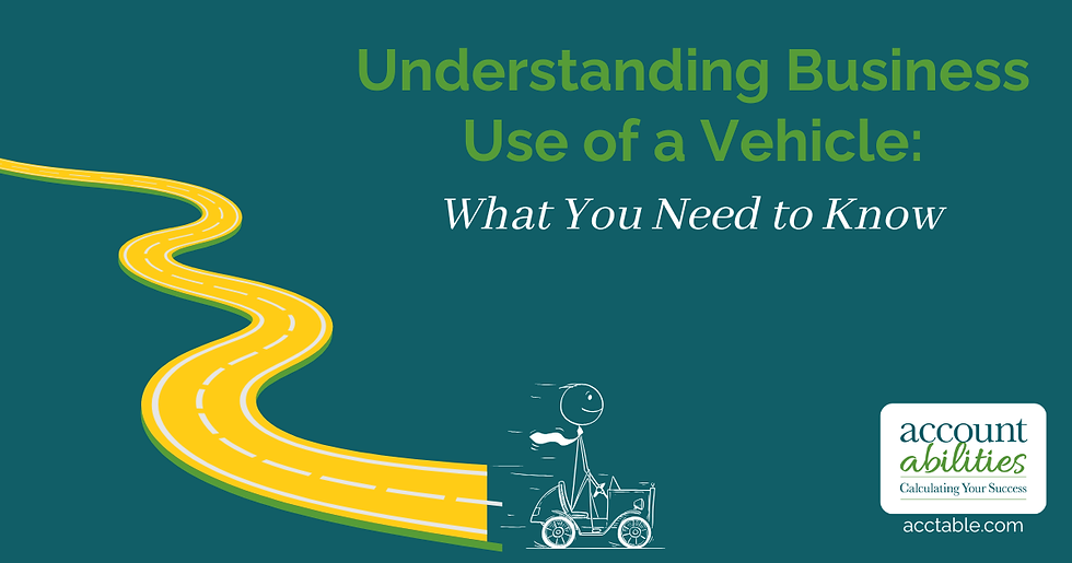 Business man using a vehicle for business use driving down the road.