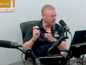 AACPN Director Adrian Bruneau during an interview on The Decision Hour podcast discussing veterans, resilience, and recovery.