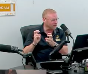 AACPN Director Adrian Bruneau during an interview on The Decision Hour podcast discussing veterans, resilience, and recovery.