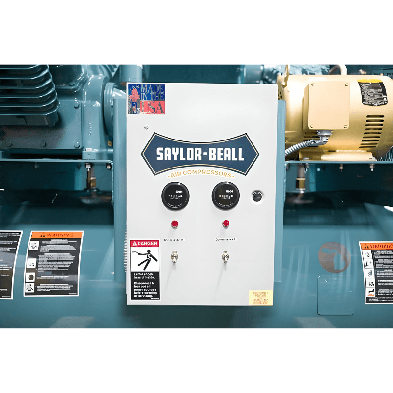 Thumbnail: Saylor-Beall X-735-120-FP 120 Gallon Performance Package Air Compressor - Duplex