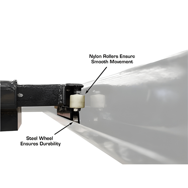Thumbnail: Atlas Apex 9, 9,000 lb 4 Post Lift with (2) RJ45A Rolling Jack Combo