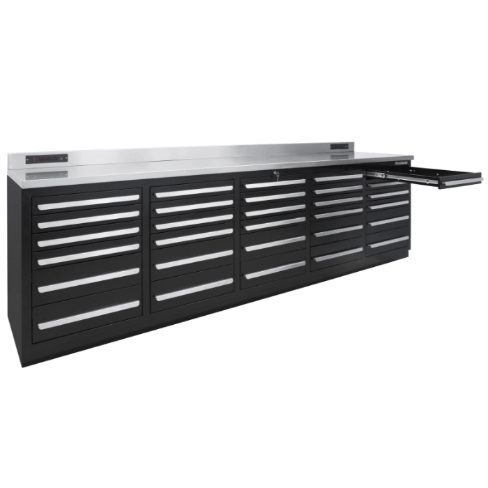 Thumbnail: Dragonfire Pro Series 30 Drawer 9FT Workbench | DFT-WB-30