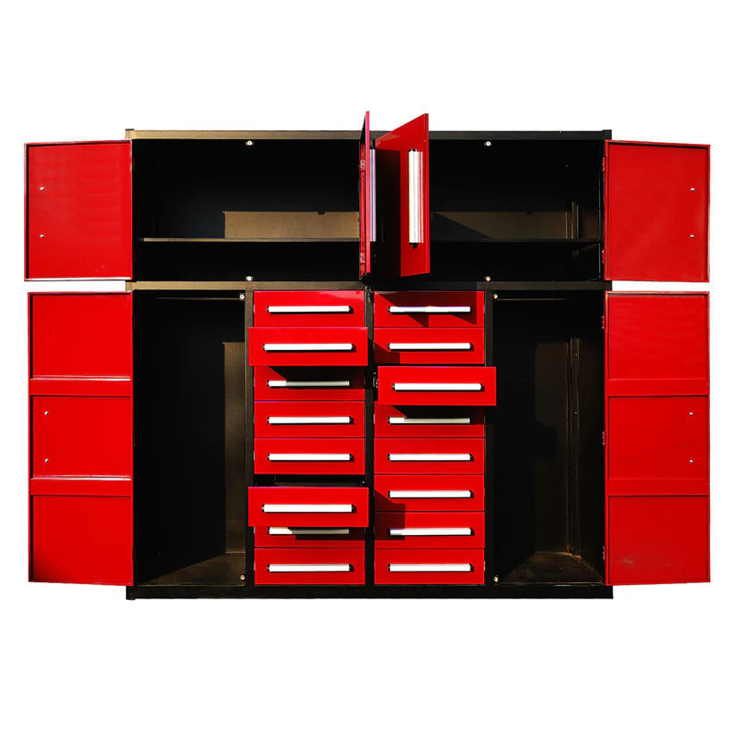 Thumbnail: Chery Industrial Heavy Duty 7ft Garage Storage Cabinet, 16 Drawers, Lockable Sto