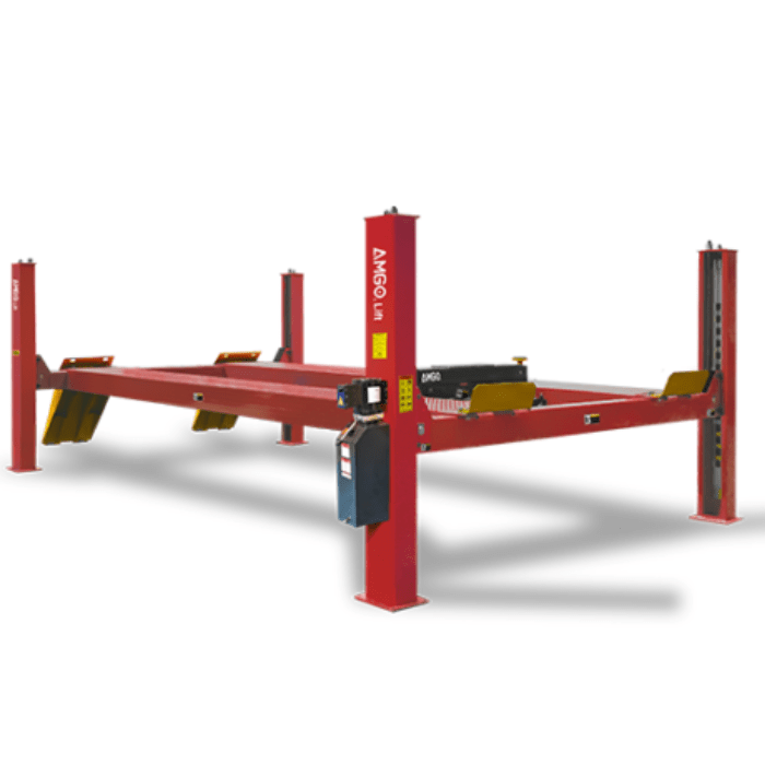 AMGO Commercial 4-Post Lift – 30,000 lb Capacity, Extra-Long Runways | PRO-30E