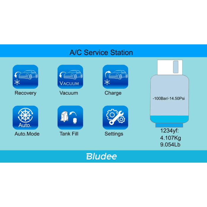 Thumbnail: Bludee 1234yf AC Recovery & Recharge Machine | AC600
