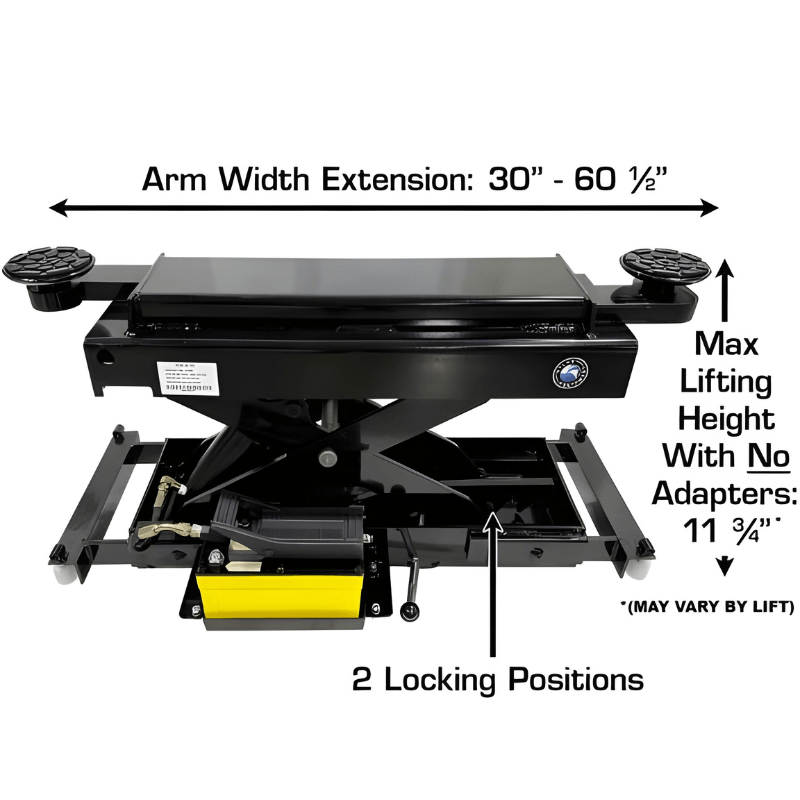Atlas Apex 9, 9,000 lb 4 Post Lift with (2) RJ45A Rolling Jack Combo