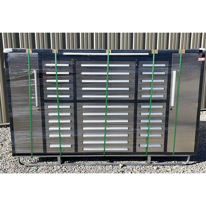 Thumbnail: Chery Industrial Heavy Duty 9ft Garage Cabinet, 34 Drawers, 2 Cabinets