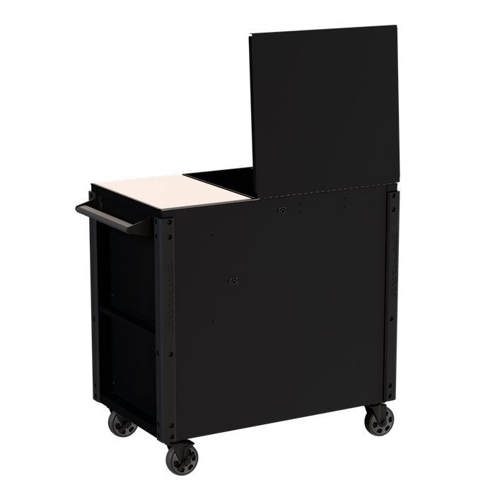 Thumbnail: Homak 44" RS Pro 9-Drawer Flip-Top Power Service Cart