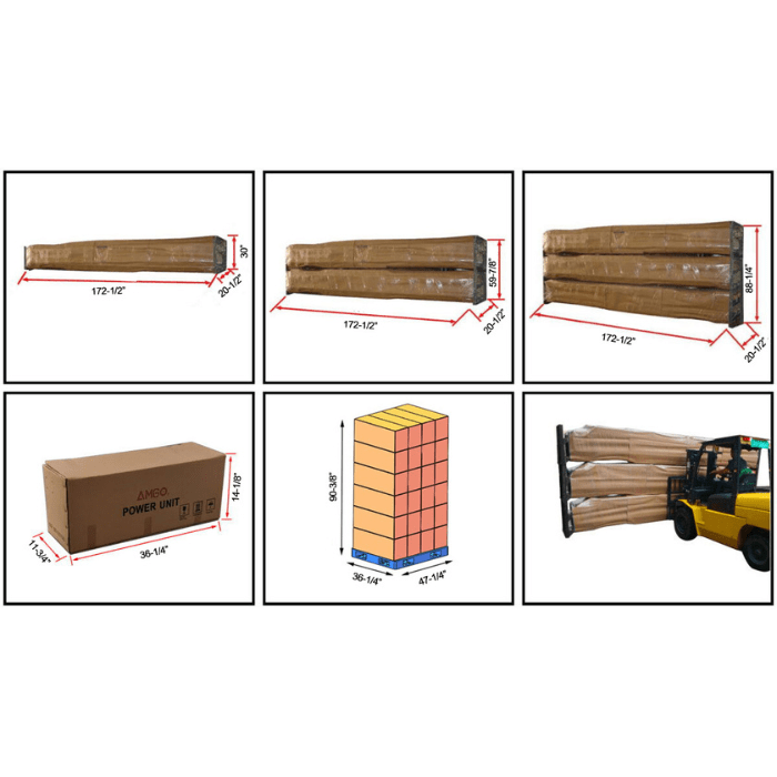 Thumbnail: AMGO Double Wide 4-post lift – 9,000 lb Capacity | 409-DP