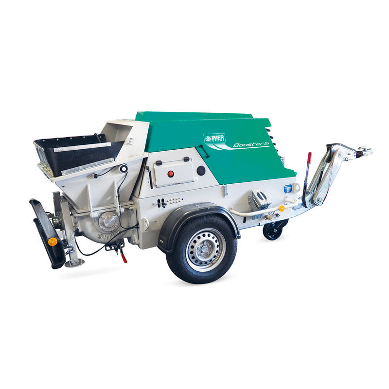 IMER Booster 20 | 28 HP Diesel Piston Concrete Pump with S-Valve
