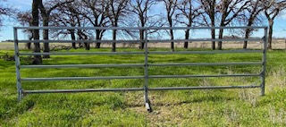Thumbnail: 6'x20'- Free Standing Square Galvanized Panel