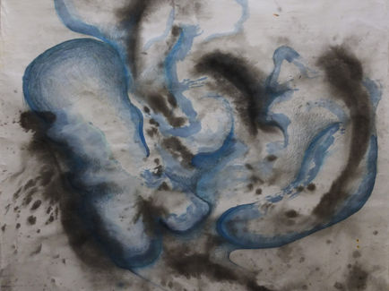 French artist, art contemporain, art collectionneur, currator, art, painting, collage, indigo, encre sur papier, French drawing, French painter, art gallery, French Korean art, Korean inspiration, French culture, Korean culture, art commission, collage papier