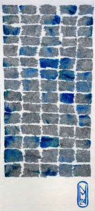 French artist, art contemporain, art collectionneur, currator, art, painting, collage, indigo, encre sur papier, French drawing, French painter, art gallery, French Korean art, Korean inspiration, French culture, Korean culture, art commission, collage papier,