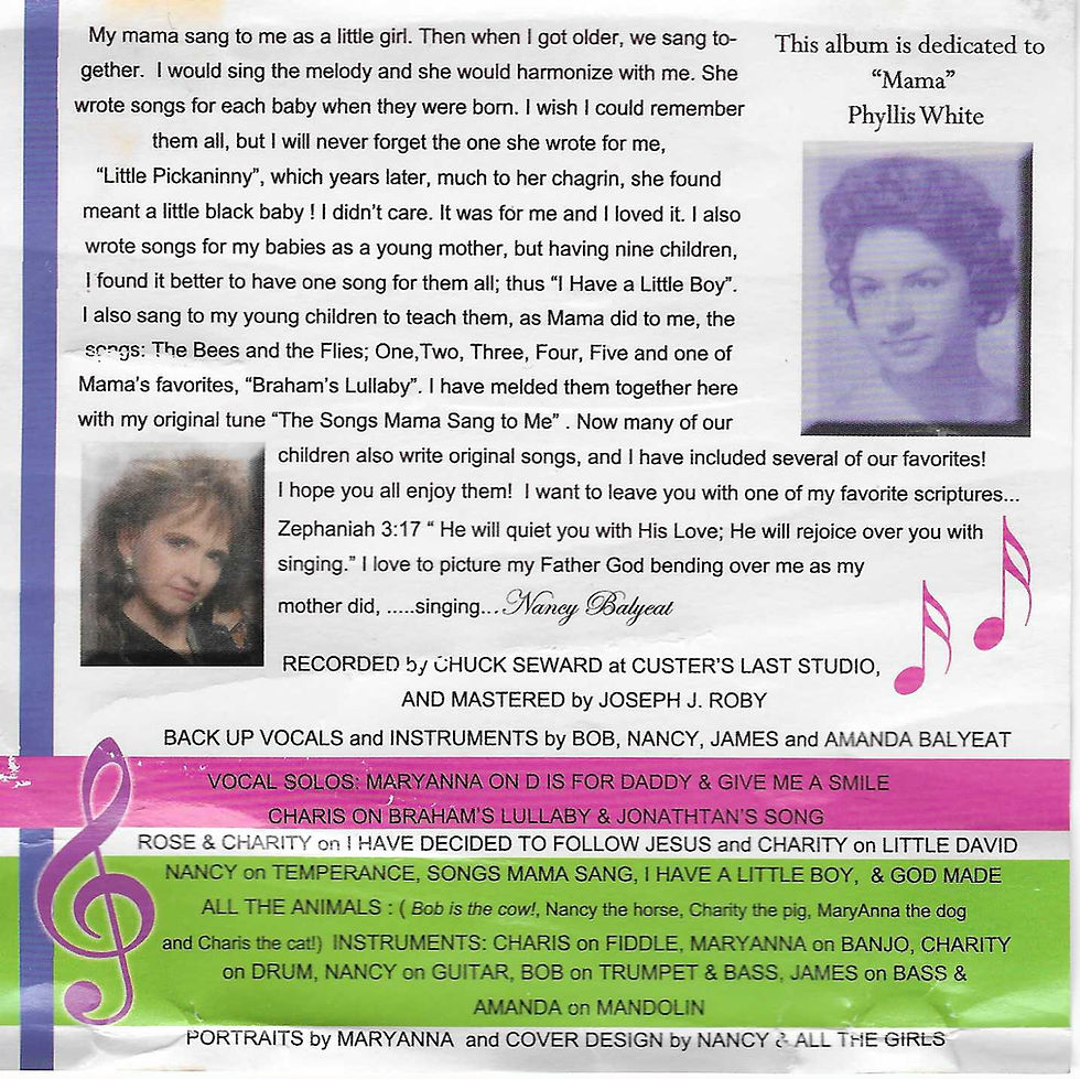 Thumbnail: The Songs Mama Sang To Me