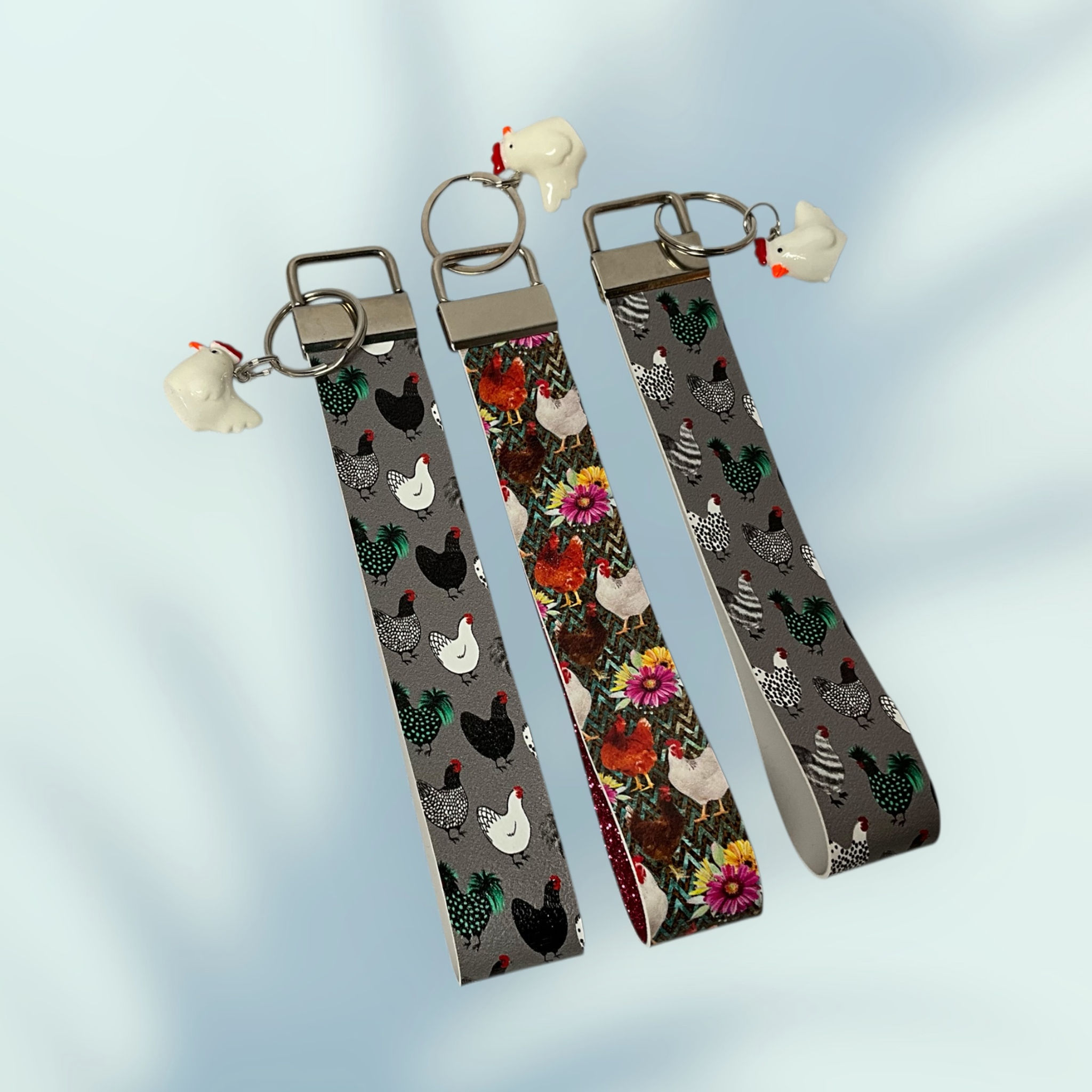 Chick Chicken KeyChain Wristlet